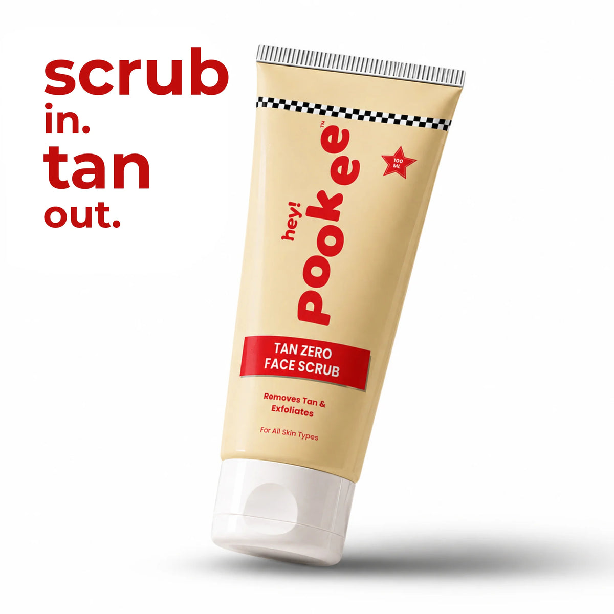 Tan Zero face scrub
