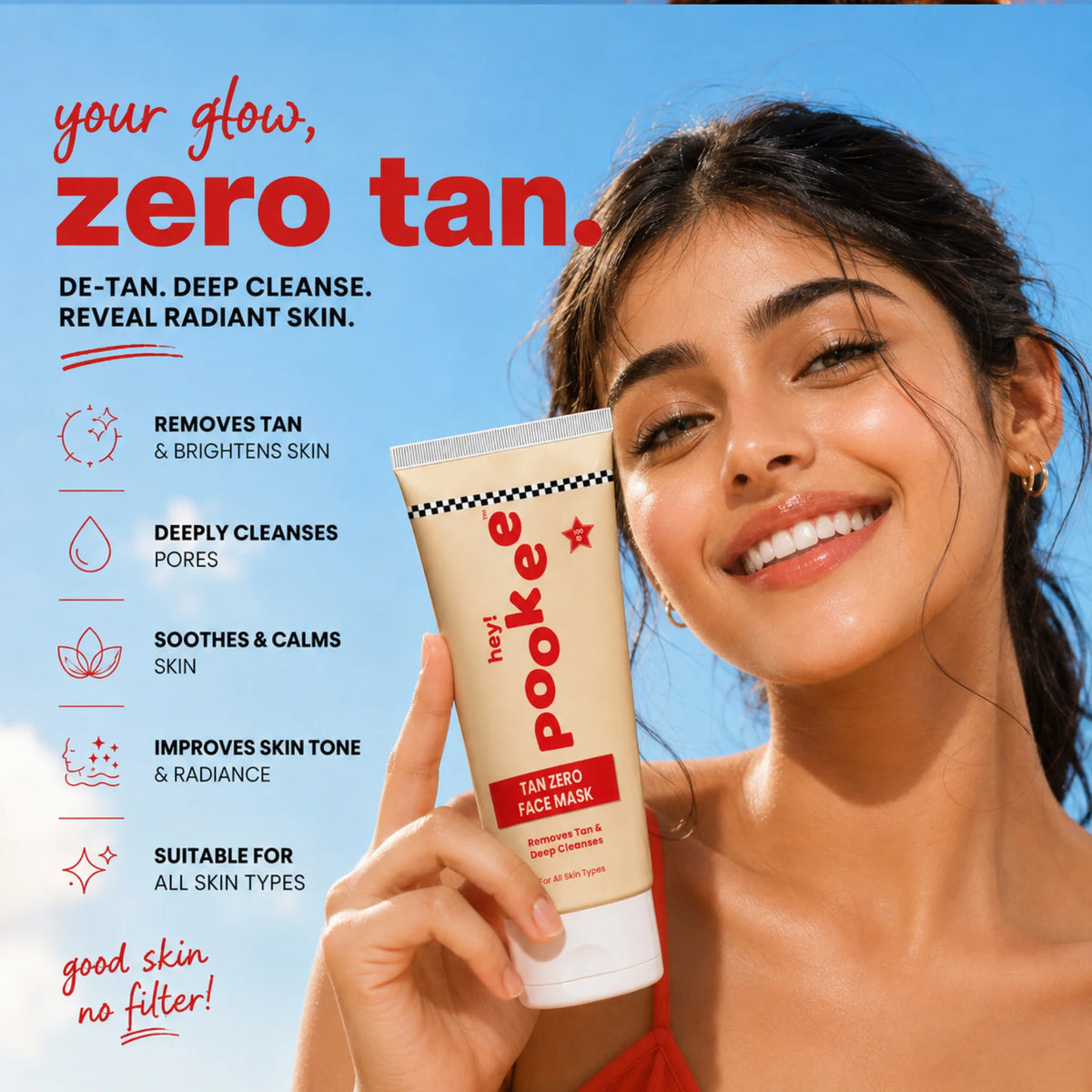 Tan zero face mask