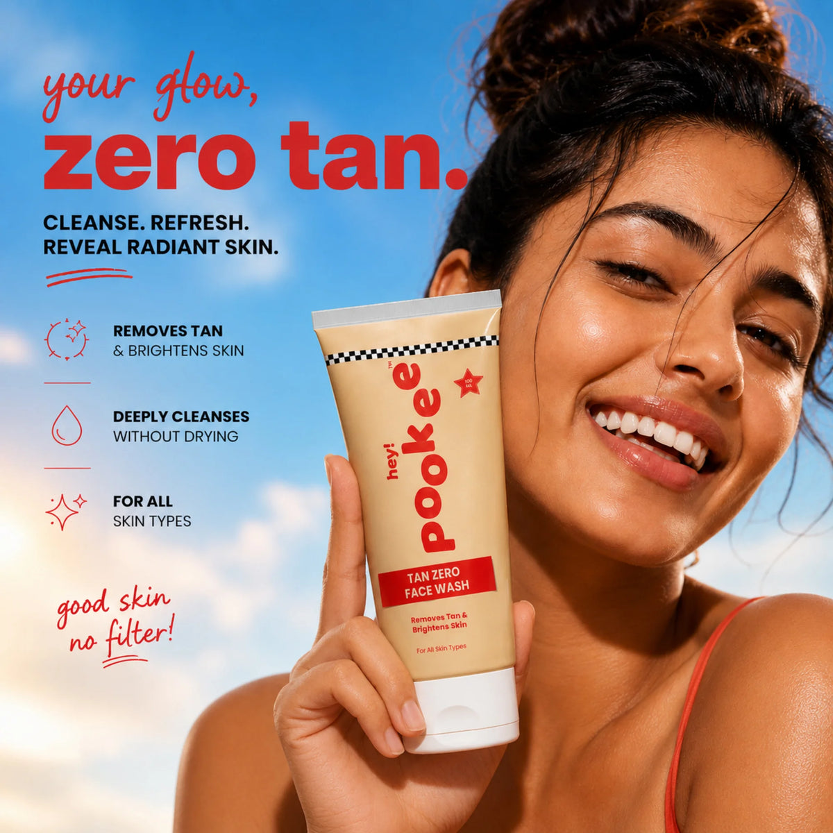 Tan zero face wash