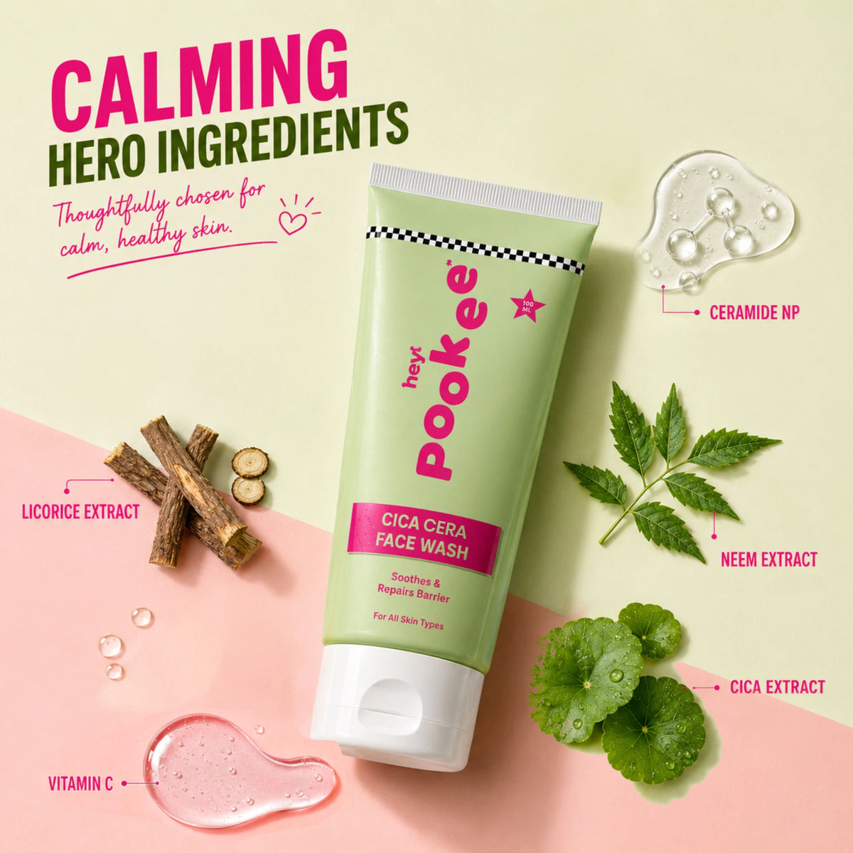 Cica cera face wash