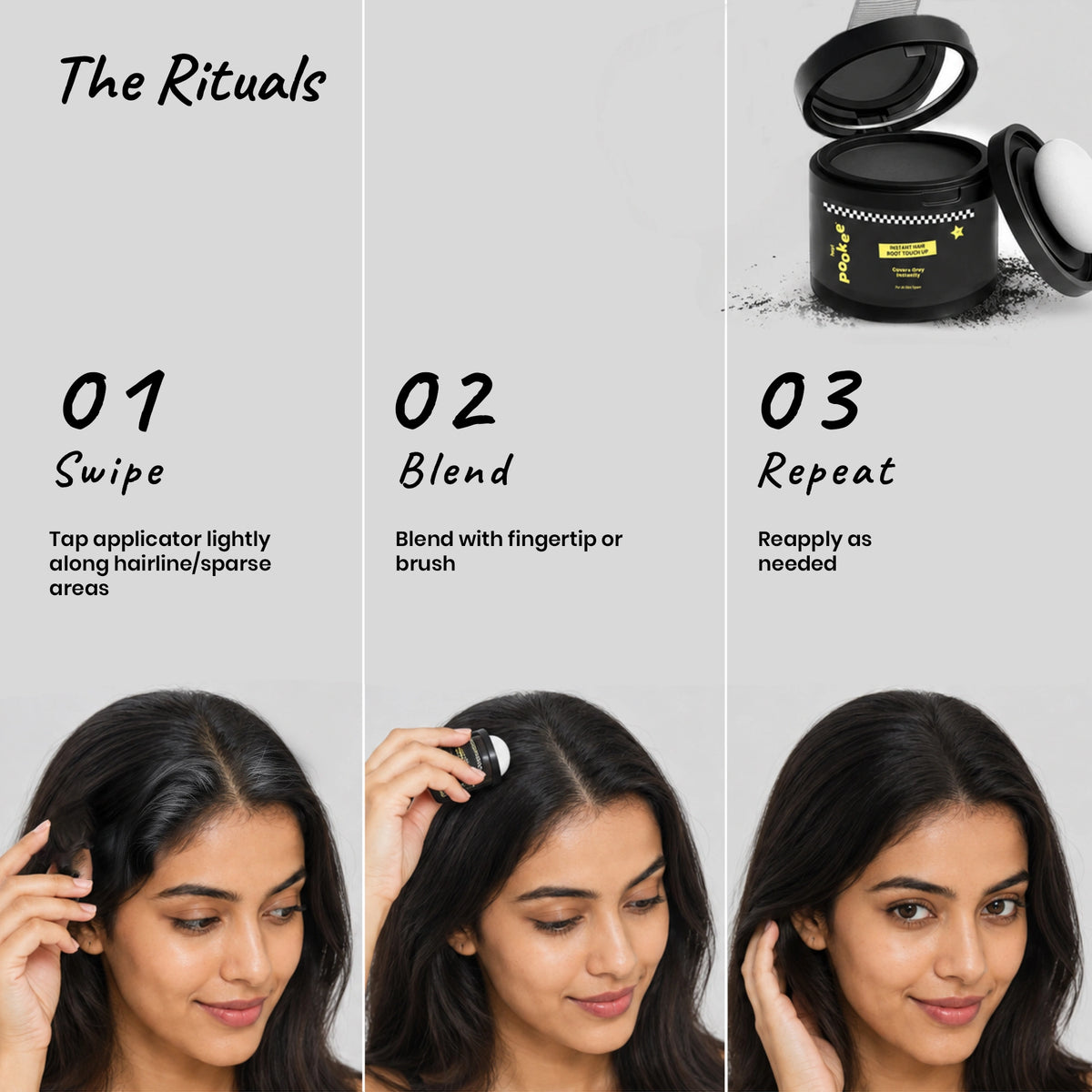 Instant hair Root touch up