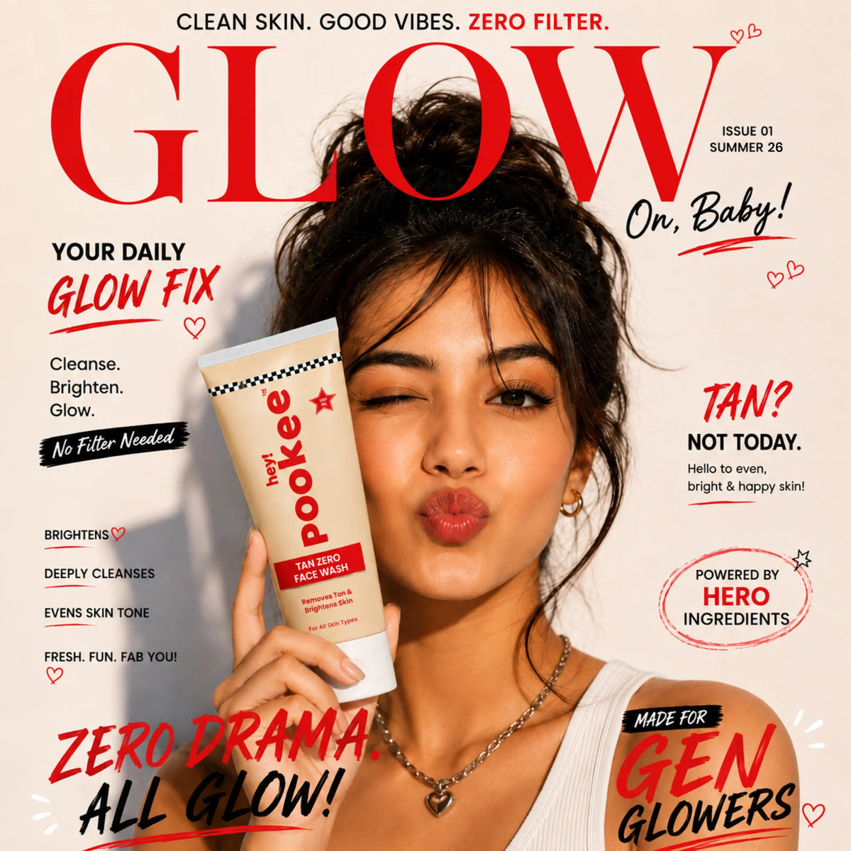 Tan zero face wash