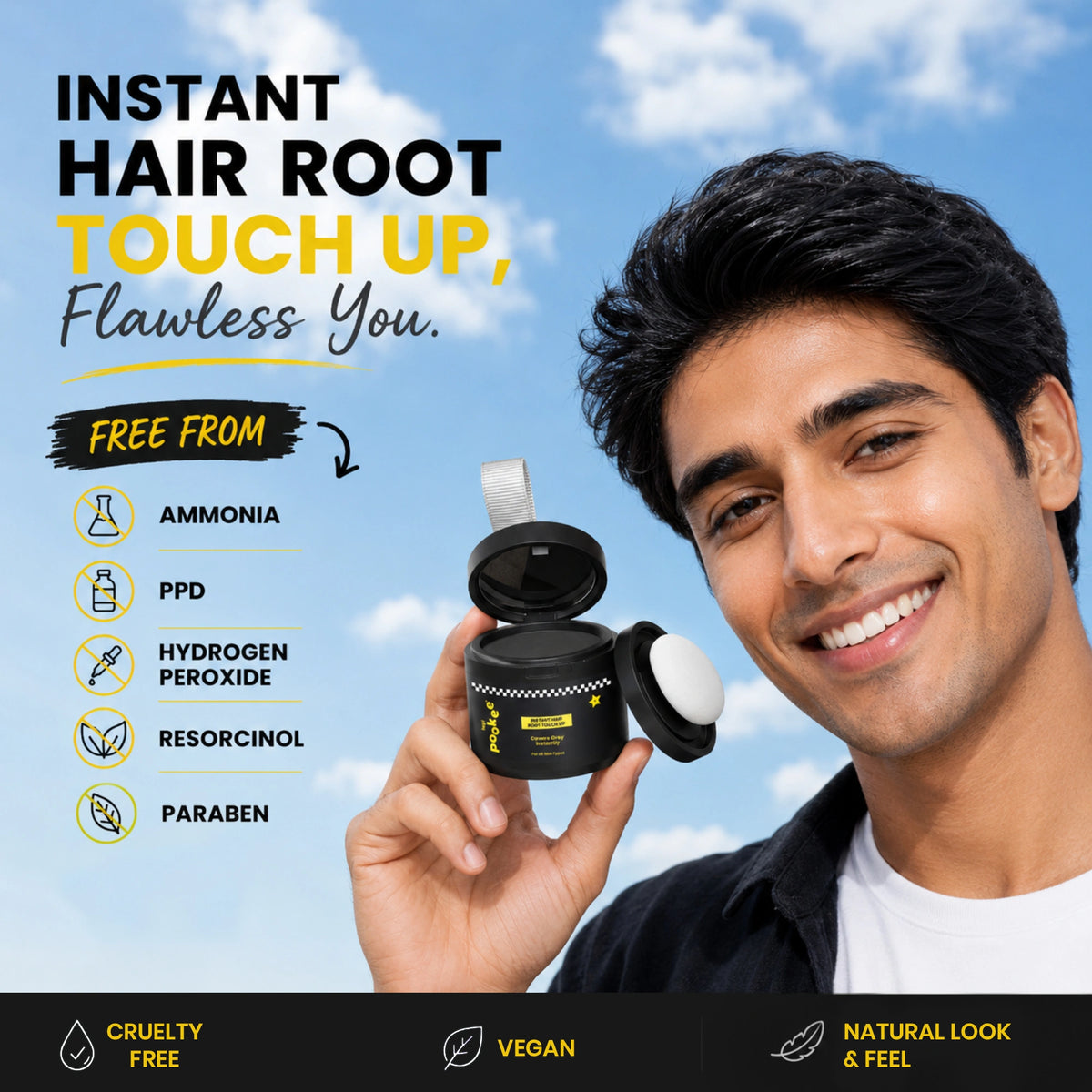 Instant hair Root touch up