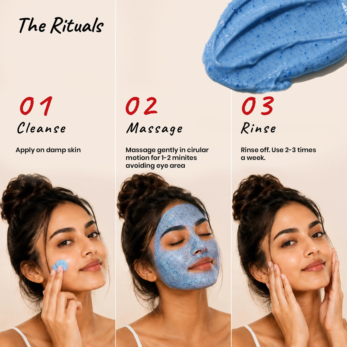 Tan Zero face scrub